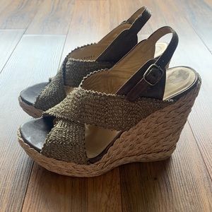 Stuart Weitzman Woven Wedges